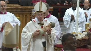 Papa Francis'in ilk Noel ayini