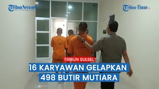 Gelapkan 498 Butir Mutiara Perusahaan, 16 Karyawan PT TOM Barru Diganjar Bui Empat Tahun