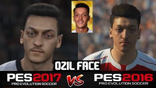 MESUT OZIL PES 2017 VS PES 2016 FACE COMPARISON