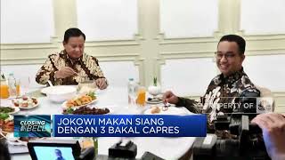 Jokowi Makan Siang Dengan 3 Bakal Capres