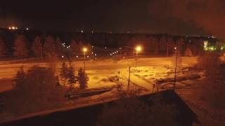 DJI phantom 3 полет в мороз