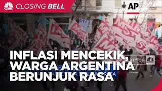 Inflasi Tinggi Makijn Mencekik, Warga Argentina Berunjuk Rasa