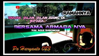 RAMAHNYA DRIVER BUS HANDAL INI || DIAJAK NGELAS NAIK PO HARYANTO 023 LANGSUNG DIAJAK SAMA PAK AGUS