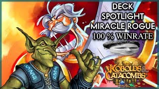 Hearthstone! Miracle Rogue %100 Win-rate - Kappa