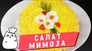 Салат Мимоза  Как приготовить салат с консервами