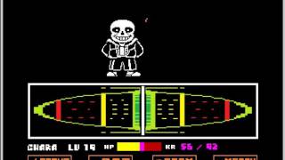 симулятор битвы с сансом из игры Undertale! (почти убил санса)