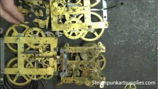 How to safely take apart a brass clock movement for Steampunk art projects