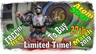 Fallout 76 Atom Shop - Cool Survivalist's Outfit and Blood-Washed Combat Armor Paint 1 Free Emote