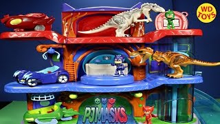 New PJ Masks Talking Catboy Vs Indominus Rex & T-Rex / Catboy,Owlette,Gekko Jurassic World Unboxing