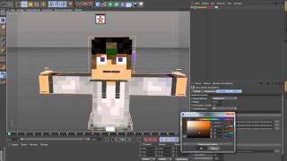 Как быстро создать Minecraft персонажа в Cinema 4D