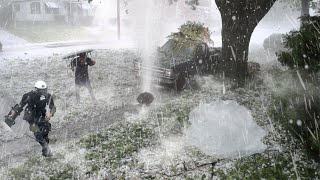 A doomsday hail storm hit Australia at 100 miles per hour!