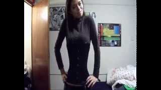 Lacing up my 22 inch corset