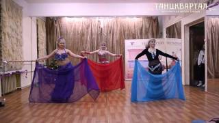 Восточный танец с платком. Группа Хановой Дарьи. Отчетный концерт 17.12.16.