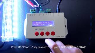 How to set led meteor Tube DMX Address by UCS512 IC coder