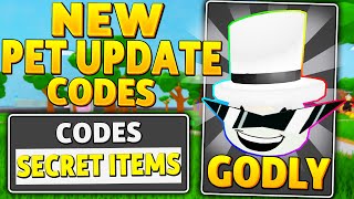NEW *INSANE UPDATE PET CODES* in LAWN MOWING SIMULATOR (UPDATE CODES) (ROBLOX)