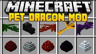 Minecraft PET DRAGON MOD (Mod Showcase)