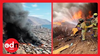 DEVASTATING Slum Fire Destroys Lives in Poverty-Stricken Chile
