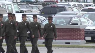 USMC Parris Island Graduation March 9th 2012 of Denzel Ernst Part 1 of 3