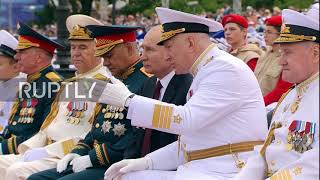 Russia: Major parade marks Navy Day in Saint Petersburg