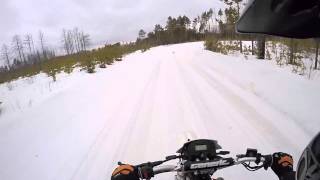 Generic Tr 125 (Он же Stels trigger 125) Enduro Winter test drive