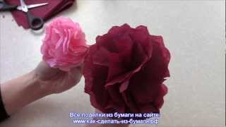 Как сделать розу из салфетки за 1 мин? Видео