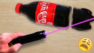 EXPERIMENT MOST POWERFUL LASER VS GUMMY COCA COLA | David Vlas