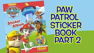 Paw Patrol Sticker Book Part 2