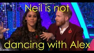 neil is not dancing with alex