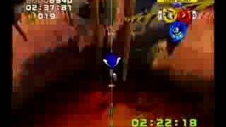 Sonic Heroes-Rail Canyon Extra Mission Team Sonic A Rank