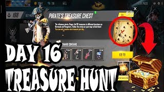 DAY 16 TREASURE HUNT IN FREE FIRE | ARROW MARK MISSING | TREASURE CHEST | TELUGU GAMING ZONE