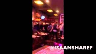 Shocking video shows gay couple bashed over the head with a chair in 'homophobic restaurant at