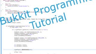 Bukkit Inventar mit Befehl Öffnen mit Items im Inventar Programmieren #001