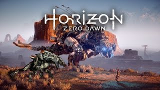 Horizon Zero Dawn Killing Ravangers using Thunderjaw's Disc Launcher