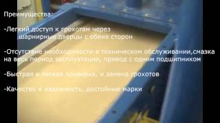 Грохочение песка качающееся сито SWECO GYRAMAX 100 т/ч
