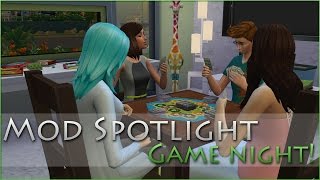[ Sims 4 ] Mod Spotlight - Game Night! Games, Cards, and Deco Items!