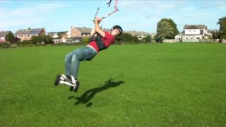 Dan Smith kite landboarding, Peter lynn and Trampa!!