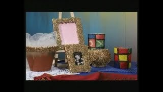 Рамка для фотографии из макарон и вазочка из манки. Мастер класс. Наташа Фохтина