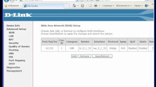 Настройка ADSL модема в режиме моста