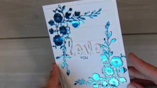 Foil without a laminator -  CAS cardmaking #aliexpress || April 2019