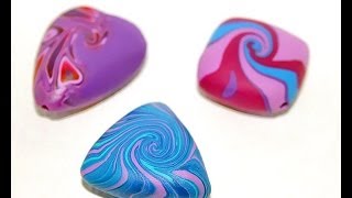Polymer clay beads ♥ Бусины-чечевички из полимерной глины
