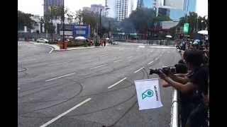 F1 Mercedes demo run at Kuala Lumpur street 2014/03/23