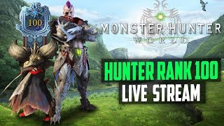 Monster Hunter World HR100 Gameplay | Learning The GS and LAnce Viewers Can Join! PS4 Pro 1080p