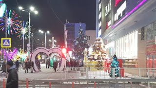 #КУРСК - НОВОГОДНЕЕ НОЧНОЕ УКРАШЕНИЕ ЦЕНТРАЛ ПАРК