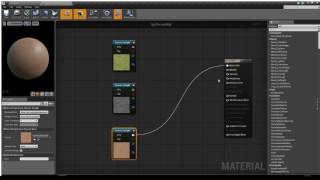 Create a landscape material for UE4