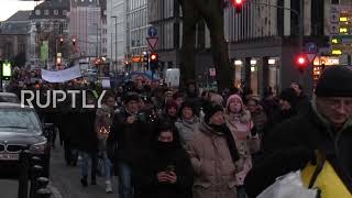 Germany: Protesters march against vaccine mandate on Xmas Day in Dusseldorf