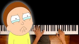 Грустная мелодия из м/с "Рик Морти " | Evil theme ● караоке | PIANO_KARAOKE ● ᴴᴰ + НОТЫ & MIDI