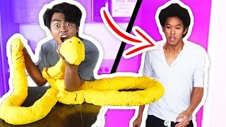 DIY How To Make GIANT PLAYDOH PYTHON PRANK!