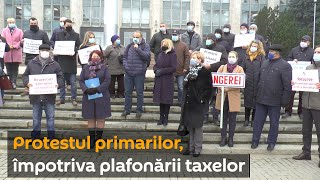 Primarii din țară au venit să protesteze la Chișinău
