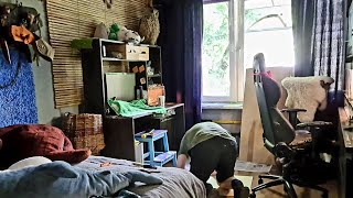 Стройка сплюшевальни.. Сова Ёль - бригадир, кот Мурлок - прораб, человек Егор - плотник
