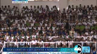 Reos exhortan a estudiantes a no caer en la carcel